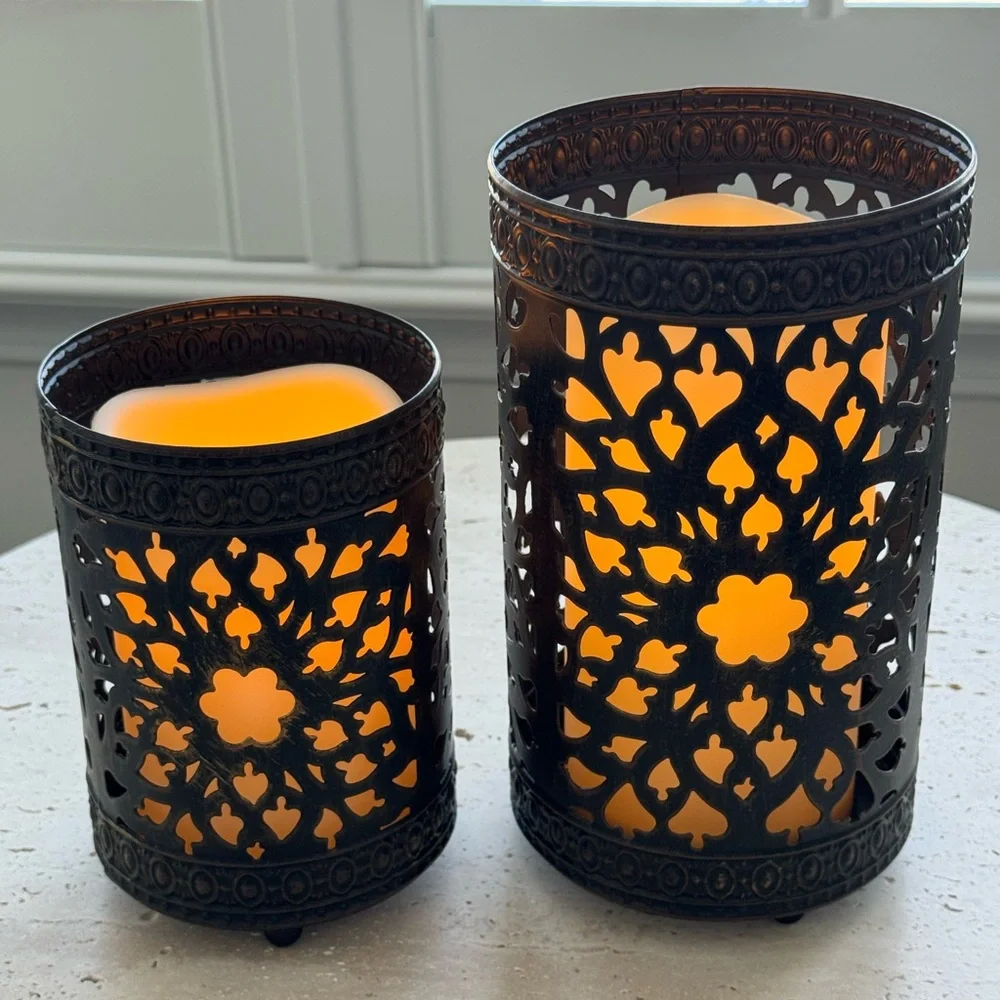 Willow House Metal Candle Holders - Picture 6 of 7